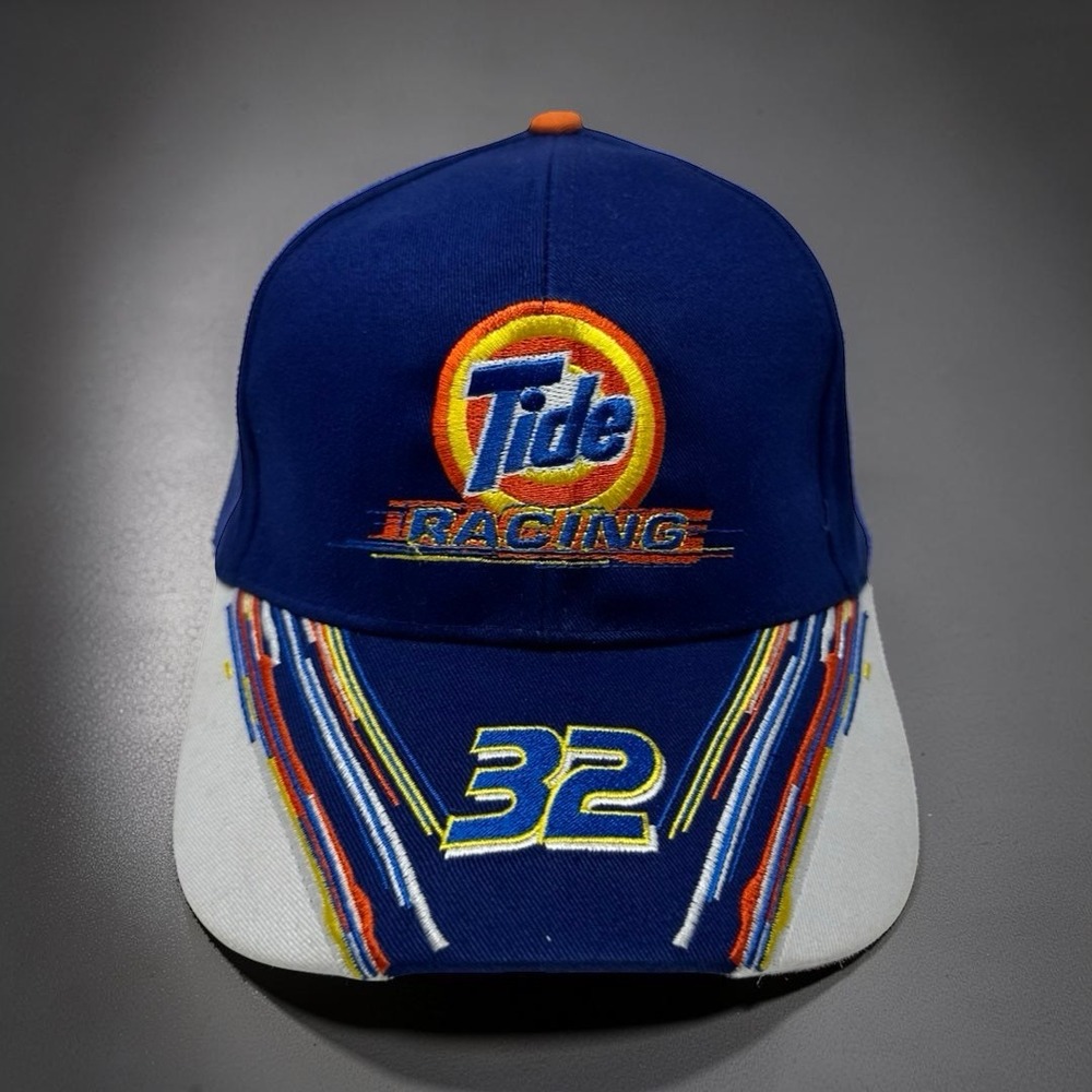Vintage Tide Racing 32 Ricky Craven Hat Downy Snapback Stylemaster Blue NASCAR